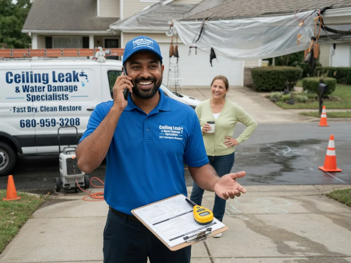 Ceiling Leak Cleanup Poteau, OK FAQs